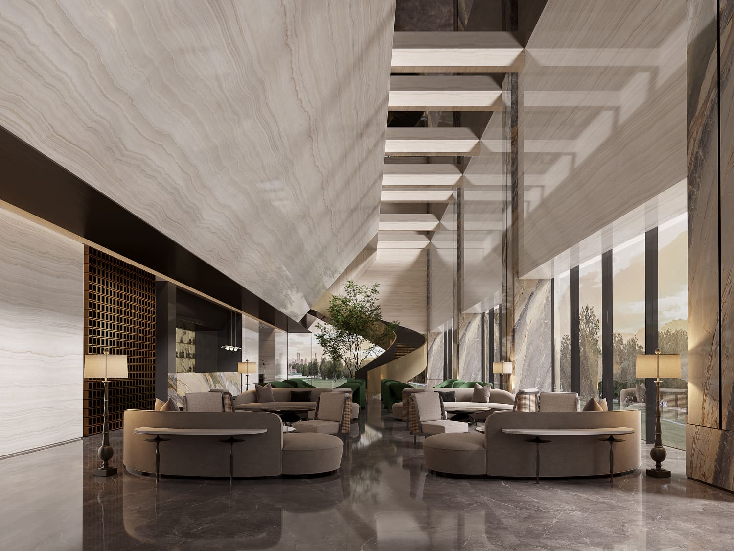 千层玛瑙效果图